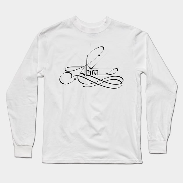 Akira - Calligraphy Long Sleeve T-Shirt by AhMath